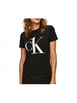 Dámske tričko čierne s bielým nápisom CK