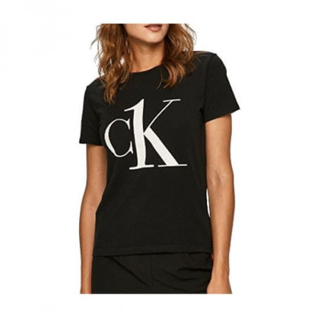 Dámske tričko čierne s bielým nápisom CK