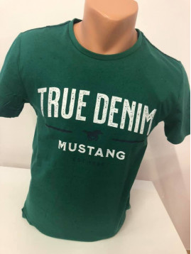 Pánske tričko zelené Mustang